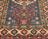 2x3 Blue Kazak Afghan Hand Knotted Wool Area Rug